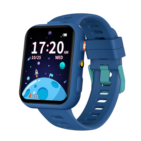 TICTIKY Planet 2 Kids smart watch with pedometer,  2 Cameras, 30 Puzzle Games, Learning Cards, Video Music Player, Audiobooks,  Alarm Clock, Birthday Gifts Toys for kids boys 4-10