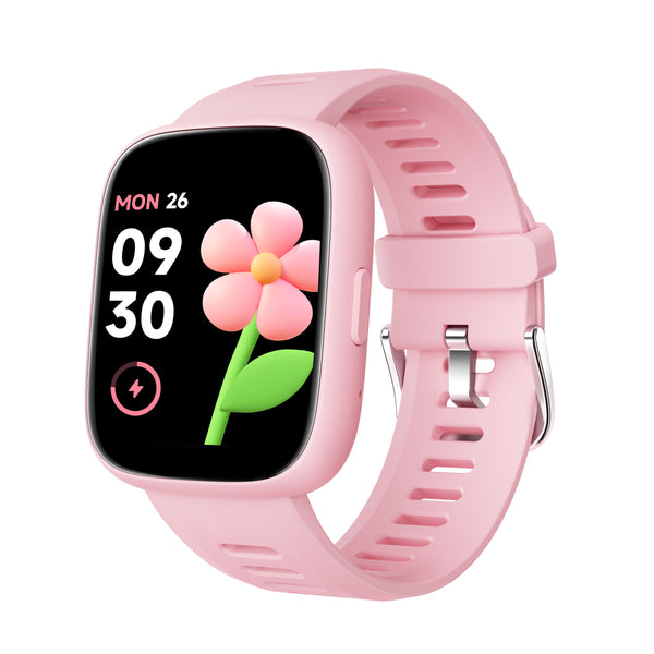 TICTIKY Smart Watch for Kids with Watch Location Tracker (iOS Only), Fitness Tracker, Pedometer, Heart Rate, Sleep Tracker, IP68 Waterproof, Puzzle Games, No APP/Phone, Kids Watch for Girls 5-12